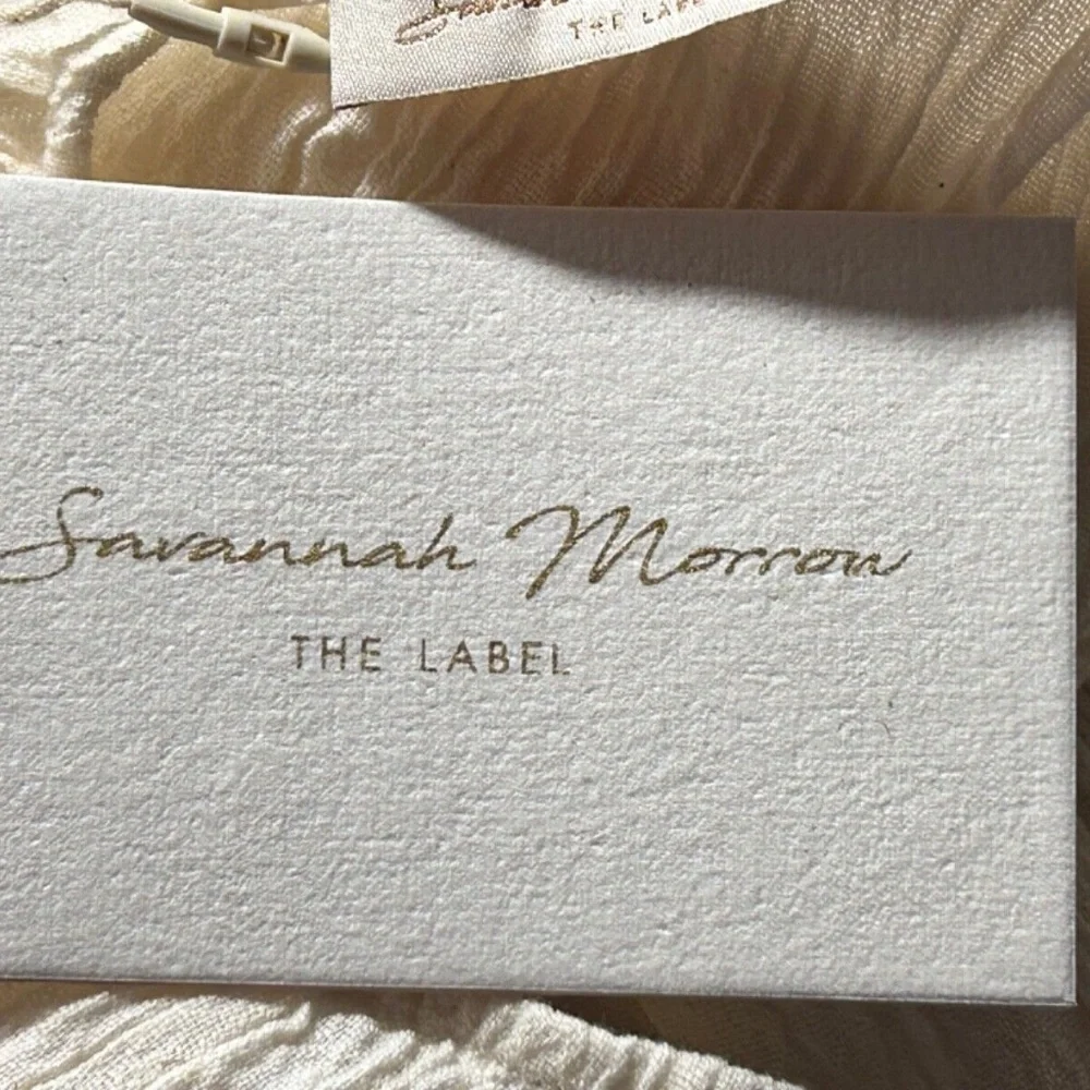 Savannah Morrow The Label Jaya Dress Halter Dress Cream Size M - Picture 5 of 11